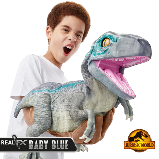 Jurassic World REALFX Baby T-Rex - Realistic Dinosaur Puppet Toy, Movements & Sounds, Ages 8+
