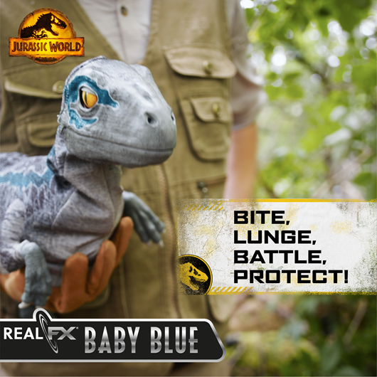 Jurassic World REALFX Baby T-Rex - Realistic Dinosaur Puppet Toy, Movements & Sounds, Ages 8+